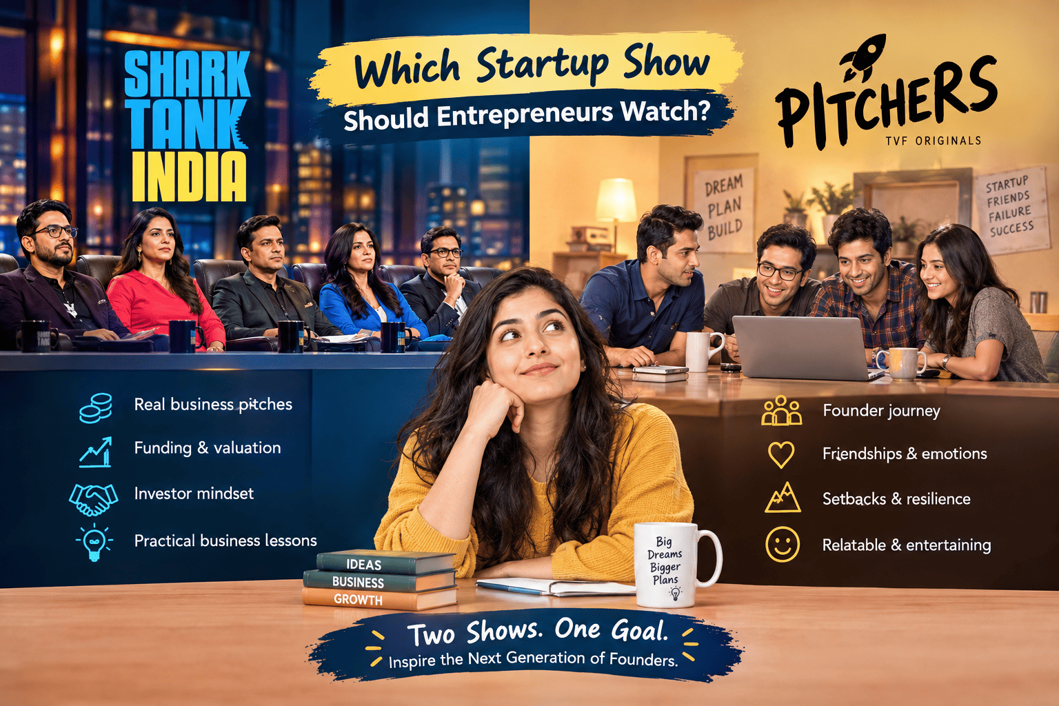 Shark Tank India vs Pitchers