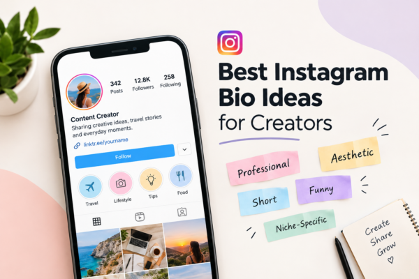 Best Instagram Bio Ideas for Creators: Professional, Aesthetic and Short Bios