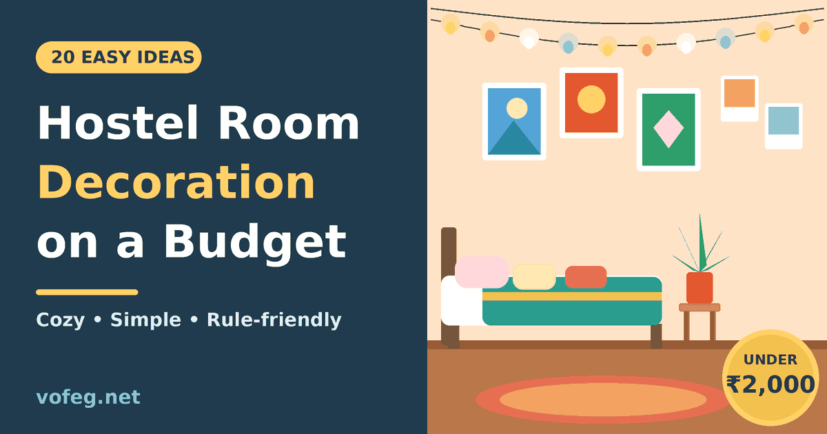 Hostel Room Decoration on a Budget: 20 Easy Ideas That Actually Work